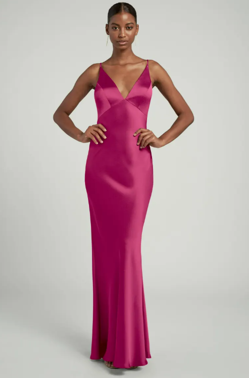 Pink Designer Printed Silk Gown at Best Price in Surat | Kala Boutique  Creation